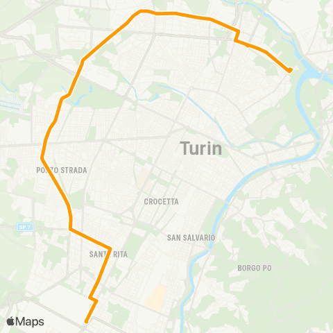 GTT Torino Piazza Sofia - Piazzale Caio Mario map