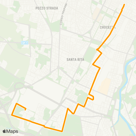 GTT Torino Via Negarville - Piazza Solferino map