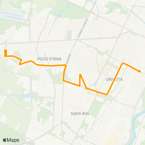 GTT Torino Via Napoli (Grugliasco) - Corso Vittorio Emanuele II map