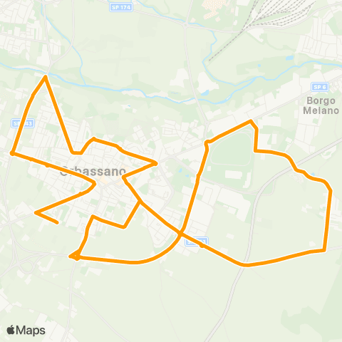 GTT Torino Linea Mercato Orbassano map