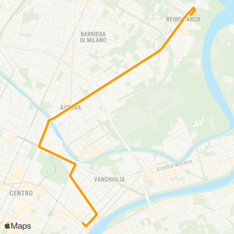 GTT Torino Notturna, Piazza Vittorio Veneto - Piazza Sofia map