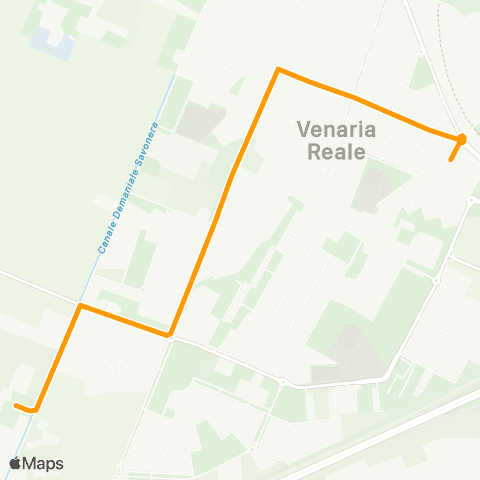 GTT Torino Ospedale Nuovo Di Venaria Reale - via Iseppon (Venaria Reale) map