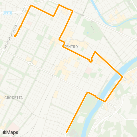 GTT Torino Corso Massimo D'Azeglio - Corso Bolzano map
