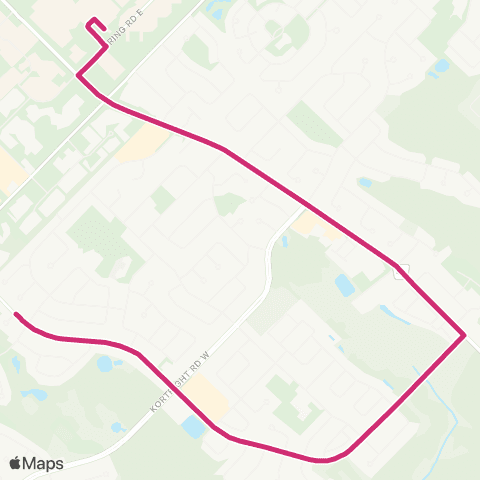 Guelph Transit Edinburgh College map