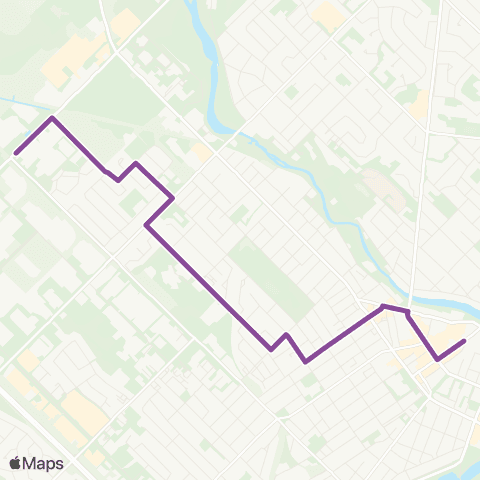 Guelph Transit Westmount map