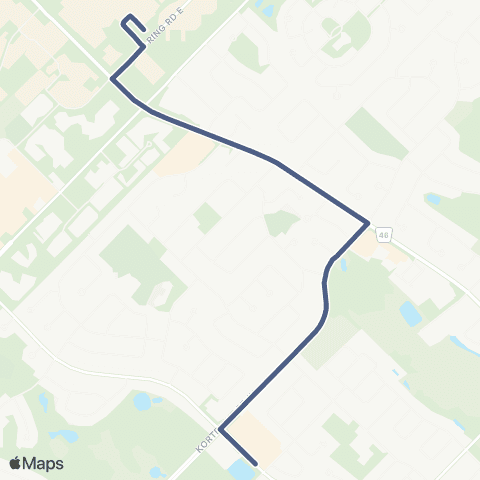 Guelph Transit Kortright map