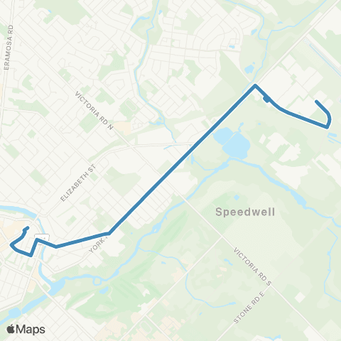 Guelph Transit York map