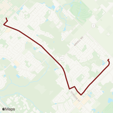 Guelph Transit Goodwin map