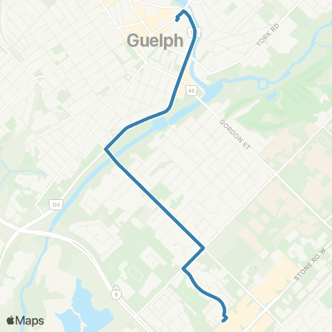 Guelph Transit Stone Road Mall map