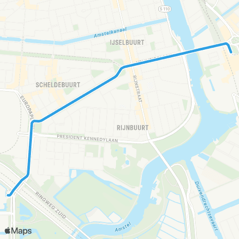 GVB Tramlijn 23 map