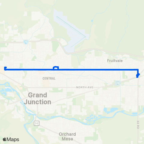 Grand Valley Transit Patterson map