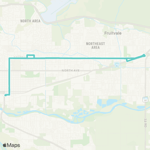 Grand Valley Transit Orchard Avenue map