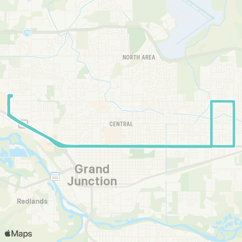 Grand Valley Transit North Avenue map