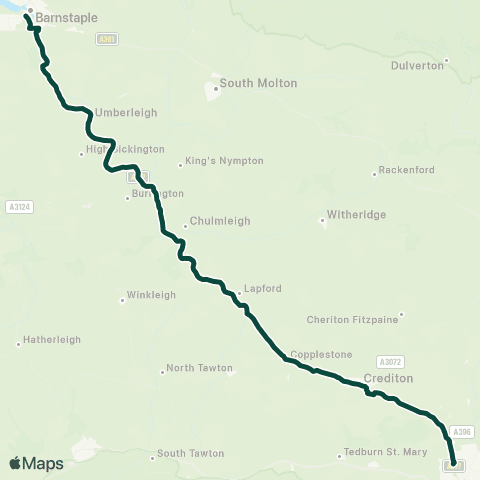 Great Western Bus Great Western map
