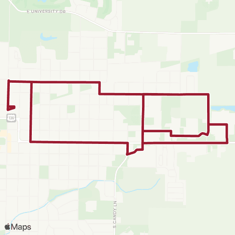 Go West Transit City Maroon West & East map