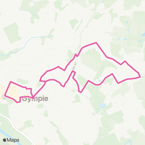 Translink Gympie Town Centre - Rifle Range Rd map