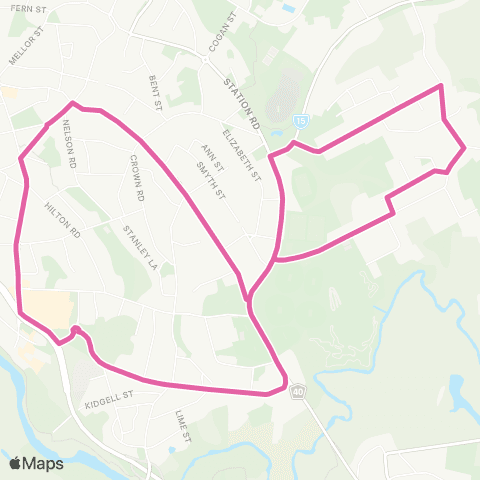 Translink Gympie Town Centre - Ashford Hill map
