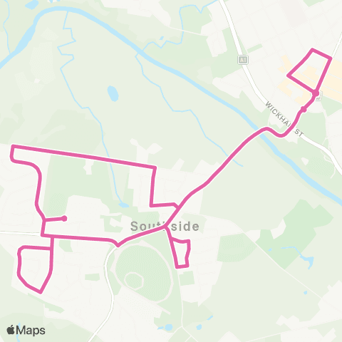 Translink Gympie Town Centre - Southside Loop map