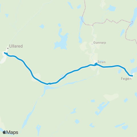 Hallandstrafiken Fegen—Ullared Bussterminal map
