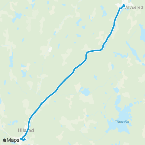 Hallandstrafiken Ullared Bussterminal—Älvsered map