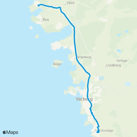 Hallandstrafiken Träslövsläge Ankarskolan—Ringhals, Vakten map