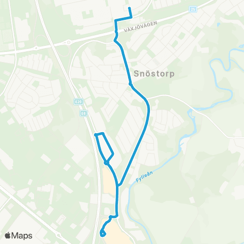 Hallandstrafiken Halmstad Vallås Centrum—Halmstad Hallarna map