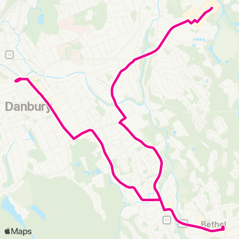 HARTransit South St - Newtown Rd map