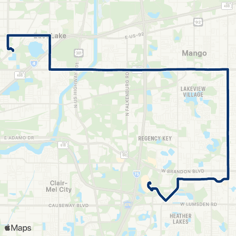 HART Mango / Brandon map