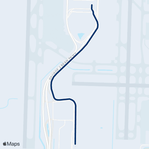 TPA Airport SkyConnect operated by Tampa International Airport map