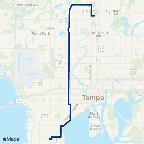 HART Armenia / Howard Avenue map