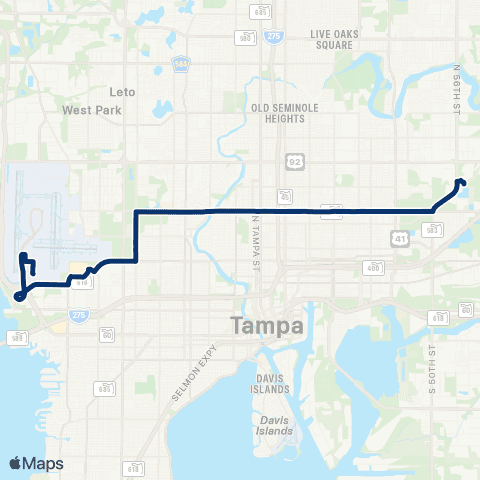HART Dr. Martin Luther King Jr. Boulevard map