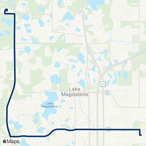 HART Fletcher Avenue / Northdale map