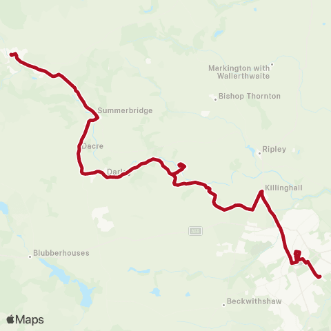 The Harrogate Bus Company Hgte Bus Station Stand 2 - King Street map