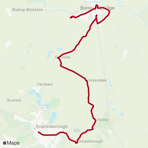 The Harrogate Bus Company Bus Station Stand C - Church map