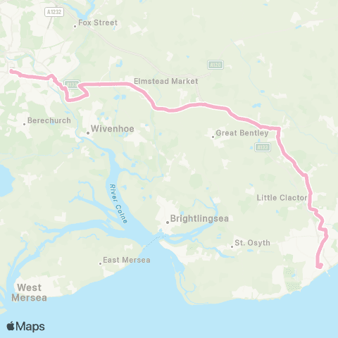 Konectbus Pier Avenue - Head Street map