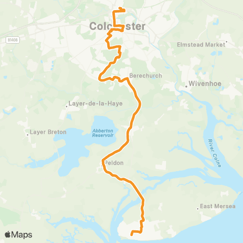 Konectbus John Mace Road - Jump Street map