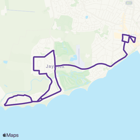 Konectbus Pier Avenue - Pier Avenue map