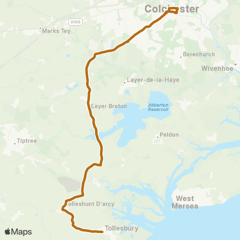 Konectbus Head Street - The Square map