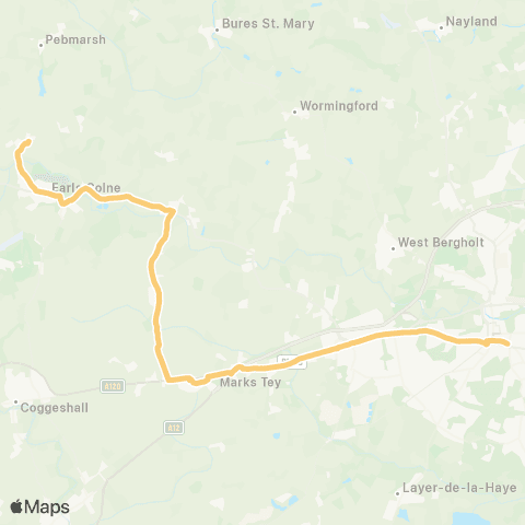 Konectbus The Green - Osborne Street map