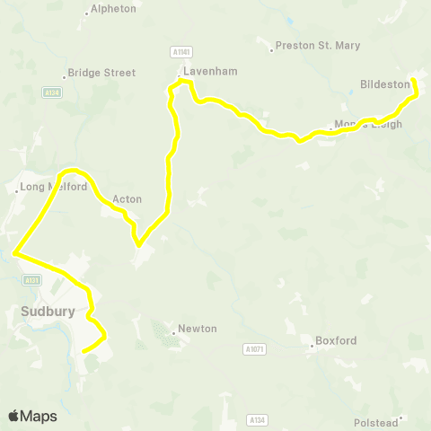 Konectbus Clock Tower - Thomas Gainsborough School map
