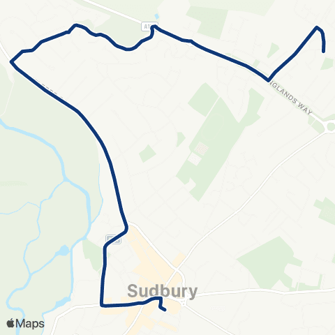 Konectbus Bus Station - Rubens Walk map
