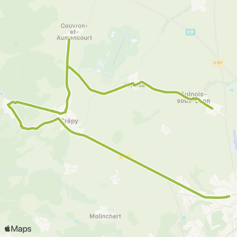 Hauts-de-France Car 02 Marche de Laon map