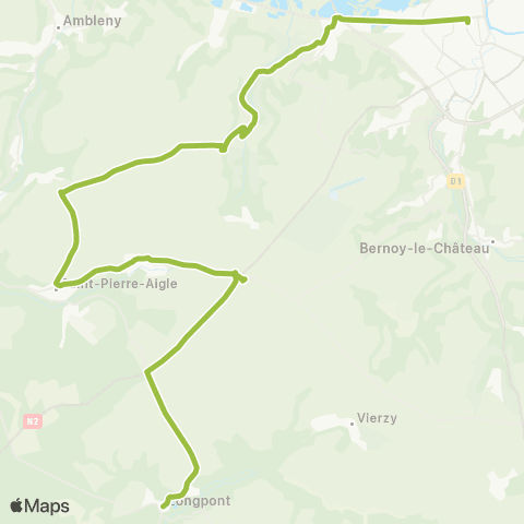 Hauts-de-France Car 02 Soissons - Saint Pierre Aigle map