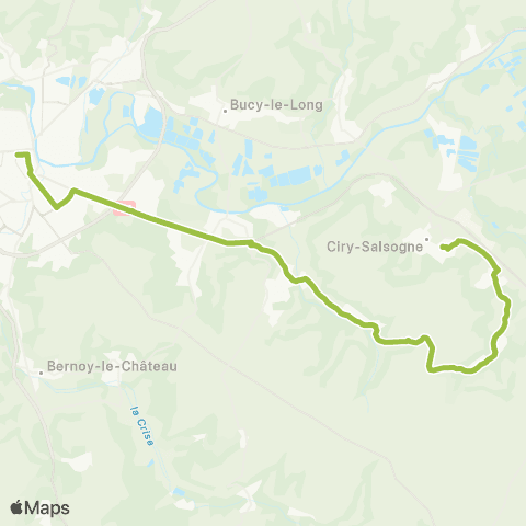Hauts-de-France Car 02 Couvrelles - Soissons map