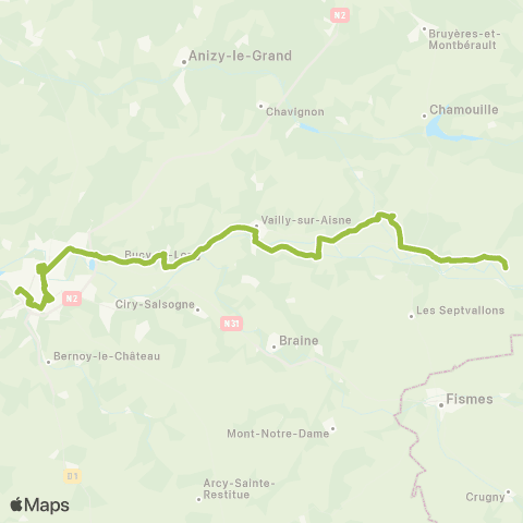 Hauts-de-France Car 02 Soissons-Beaurieux map