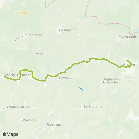 Hauts-de-France Car 02 Marly Gomont-Hirson map