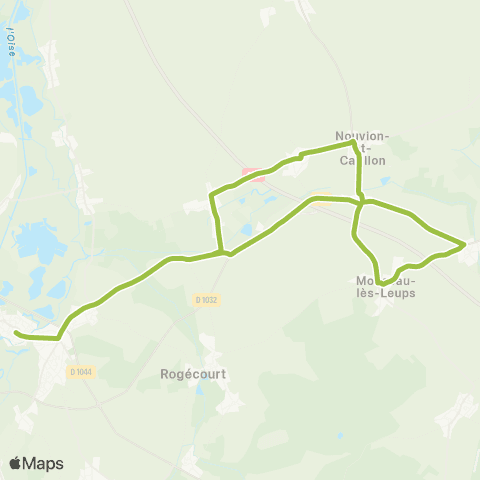 Hauts-de-France Car 02 La Fère - Nouvion le Comté map