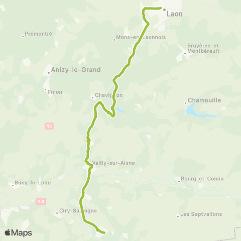 Hauts-de-France Car 02 Château Th. Fère en Tard. Laon map