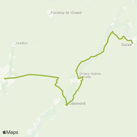 Hauts-de-France Car 02 Saint Quentin - Guise par Homblières map