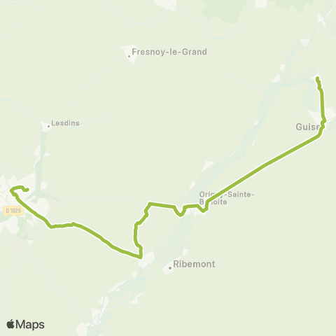 Hauts-de-France Car 02 Guise - Saint Quentin map